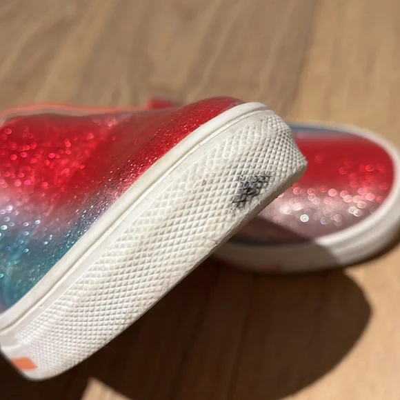 Crewcuts Little Girls’ Pink Glitter Slip On Sneakers (Size: 30 EU / 12.5 US) - Picture 11 of 11